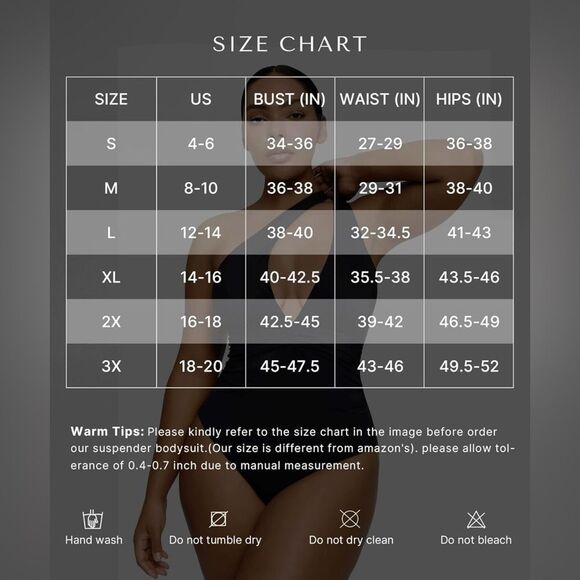 SHAPELLX Tummy Control Swimsuit Women Ruched V Neck One Piece Black 3XL NWT - Picture 12 of 12